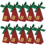 10 pezzi di scatole di caramelle di Natale triangolo Capodanno festa regalo di Natale scatola di carta per imballaggio, stile: calzini