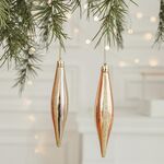 2 pezzi Decorazione Natalizia Albero di Natale Ciondolo Ornamento Appeso, Stile: Ghiacciolo
