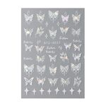 STZ-X037 Adesivi per unghie a forma di farfalla fantasy Adesivi per unghie a forma di stella con glitter