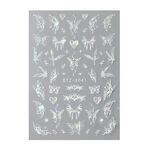 STZ-X041 Adesivi per unghie a forma di farfalla fantasy Adesivi per unghie a forma di stella con glitter