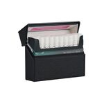 Per la scatola portaoggetti per PC in pelle scanalata della serie IQOS per sigaretta elettronica (nera)