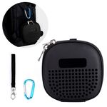 Borsa portatile antiurto in EVA per altoparlante BOSE Soundlink Micro Bluetooth, con corda e fibbia in metallo (nera)