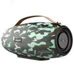 ZEALOT S27 Altoparlante Bluetooth wireless multifunzionale per bassi, microfono integrato, supporto per chiamate Bluetooth e scheda AUX e TF e altoparlanti 1x93mm + 2x66mm (verde mimetico)