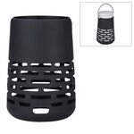 EBSC180-2 Custodia in silicone per altoparlante portatile Bluetooth Custodia a tracolla per Bose SoundLink Revolve + (nero)