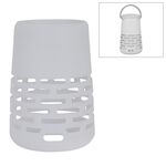 EBSC180-2 Custodia in silicone per altoparlante portatile Bluetooth Custodia a tracolla per Bose SoundLink Revolve + (bianco)
