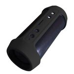 Custodia in silicone per altoparlante Bluetooth antiurto impermeabile XJB-J2 per JBL Charge 2+ (nero)