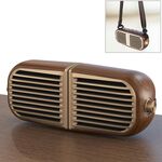 Oneder V8 Coppia di aspirazione magnetica Stereo Sound Box Altoparlante Bluetooth senza fili con cinturino, supporto vivavoce e scheda TF e unità AUX e USB (bronzo)