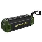 awei Y280 IPX4 Bluetooth Speaker Power Bank con bassi migliorati, microfono integrato, supporto FM / USB / TF Card / AUX (verde)