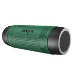 Altoparlante Bluetooth impermeabile da esterno multifunzionale Zealot S1, batteria da 4000 mAh, Per iPhone, Galaxy, Sony, Lenovo, HTC, Huawei, Google, LG, Xiaomi, altri smartphone (verde)