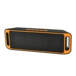 SC208 Carta multifunzionale Musica Playback Playback Bluetooth Speaker, Supporto HandFree Call & TF Card & U-Disk & Aux Audio & FM Function (arancione)