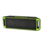SC208 Carta multifunzionale Musica Playback Playback Bluetooth Speaker, Supporto HandFree Call & TF Card & U-Disk & Aux Audio & FM Funzione (verde)