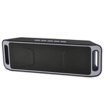SC208 Carta multifunzionale Musica Playback Playback Bluetooth Speaker, Supporto HandFree Call & TF Card & U-Disk & Aux Audio & FM Function (Grigio)