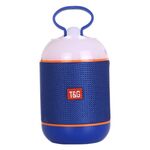 T&G TG605 Altoparlante stereo portatile Bluetooth V5.0 senza fili, microfono integrato, supporto chiamate in vivavoce, scheda TF, disco U, audio AUX e FM (blu)