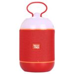 T&G TG605 Altoparlante stereo portatile Bluetooth V5.0 senza fili, microfono integrato, supporto chiamate in vivavoce, scheda TF, disco U, audio AUX e FM (rosso)