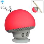 Altoparlante Bluetooth a forma di funghi con supporto di aspirazione (rosso)