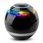A18 ALIMENTO BLUETOOTH BLUETOOTH con LED Light Portable Wireless Mini Altoparlante Mobile Music MP3 Subwoofer Support TF (nero)