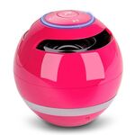 Altoparlante Bluetooth Bluetooth A18 con LED Light Light Portable Wireless Mini Speaker Mobile Music MP3 Subwoofer Support TF (rosa)