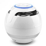 Altoparlante Bluetooth Bluetooth A18 con luce LED portatile wireless Mini altoparlante mobile MUSIC MP3 Subwoofer Support TF (bianco)