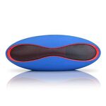 Altoparlante Bluetooth a forma di mini stereo 3D con slot per schede TF (blu)