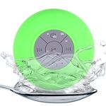 Mini subwoofer portatile doccia Altoparlante Bluetooth impermeabile senza fili Vivavoce Ricevi chiamate Musica Aspirazione Mic per iPhone Samsung (verde)