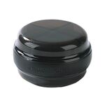 Mini organizer portatile per medicinali sigillato a doppio scomparto (nero)