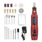 Mini smerigliatrice elettrica Micro penna per rettifica fai da te Piccoli utensili per intaglio (spina UE rossa)
