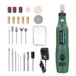 Mini smerigliatrice elettrica Micro penna per rettifica fai da te Piccoli utensili per intaglio (spina UE verde)