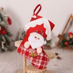 Calze di Natale a forma di casa Sacchetto regalo Decorazione della vigilia di Natale Calze di caramelle (vecchio)