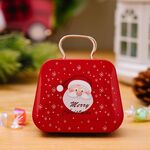 Decorazioni natalizie a forma di borsa Scatola di caramelle Regalo per bambini Scatola di ferro (A)