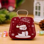 Decorazioni natalizie a forma di borsa Scatola di caramelle Regalo per bambini Scatola di ferro (E)