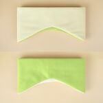 Mascherina per gli occhi a doppio uso, doppia faccia, protezione per gli occhi con riduzione del rumore completa (giallo freddo + verde caldo)