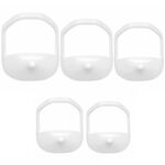 5 pezzi / set modello guida per lo styling della barba strumenti di assistenza alla rasatura per uomo (bianco)