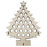 Bar Decorazione per la casa Artigianato in legno Portabottiglie Ornamento, Stile: Albero di Natale (piccolo)