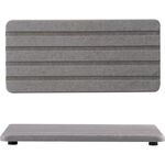 2 pezzi/set sottobicchiere assorbente in diatomite rettangolare incassato ad asciugatura rapida in pietra per lavello articoli da toeletta tovaglietta, dimensioni: 22x11 cm (grigio chiaro)