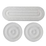 3 pezzi/set tappetino assorbente per piano di lavoro del bagno tappetino per asciugatura di diatomite per rubinetto lavandino vassoio in pietra ad asciugatura rapida (grigio chiaro)