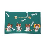 Tappetino per il bagno in terra di diatomee, assorbente, ad asciugatura rapida, antiscivolo, morbido, stile: simpatico Corgi (52x32 cm)