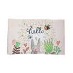 Tappetino per il bagno in terra di diatomee, assorbente, ad asciugatura rapida, antiscivolo, morbido, stile: Lovely Rabbit (52x32 cm)