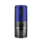 Macinacaffè elettrico portatile per chicchi di caffè, ricaricabile tramite USB, regolabile, grossolano e fine (blu)