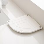 Tappetino per asciugatura del piano di lavoro del bagno Diatomite Tappetino assorbente per l'acqua ad asciugatura rapida a forma di ventaglio, Colore: S09 Bianco (21x21cm)