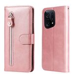 Per OPPO Trova X5 Pro Fashion Fashion Texture Struttura Custodia in pelle flip orizzontale (oro rosa)