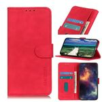 Per Sony Xperia 10 IV Khazneh Retro texture orizzontale flip custodia in pelle flip (rosso)