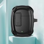 Custodia protettiva per auricolari con interruttore e gancio per Google Pixel Buds 2 (nero)