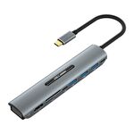 V216 9 in 1 USB-C / TYPE-C a PD + 3 x USB 3.0 + USB-C / TYPE-C + SD + TF + Adattatore hub HDMI + VGA