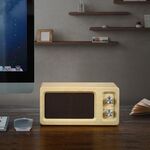Subwoofer D60 Altoparlante Bluetooth 4.2 in legno, supporto TF Card e riproduzione AUX e U da 3,5 mm (giallo)