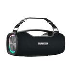 HOPESTAR A6X TWS Altoparlante Bluetooth portatile da esterno con luci musicali colorate, supporto Power Bank e chiamata in vivavoce, disco U e scheda TF e AUX da 3,5 mm (nero)