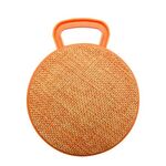 A01L Texture di stoffa rotonda Mini portatile altoparlante Bluetooth Bluetooth, supporta la chiamata a mani libere e la scheda TF (arancione)