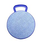 A01L Texture di stoffa rotonda Mini portatile Bluetooth Speaker Bluetooth, supporta la chiamata a mani libere e la scheda TF (blu)