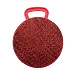 A01L Texture di stoffa rotonda Mini portatile altoparlante Bluetooth Bluetooth, supporta la chiamata a mani libere e la scheda TF (rosso)