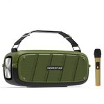 Hopestar A20 PRO TWS Portatile Outdoor Ambermaker impermeabile per il subwoofer Bluetooth con microfono, supporto Power Bank & Hands-free Call & U disk & TF Scheda e 3,5 mm AUX (Green)
