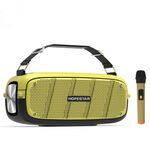 Hopestar A20 PRO TWS Portable Outdoor Ambermaker impermeabile per il subwoofer Bluetooth con microfono, supporto Power Bank & Hands-free Call & U disk & TF Card & 3.5mm AUX (Giallo)